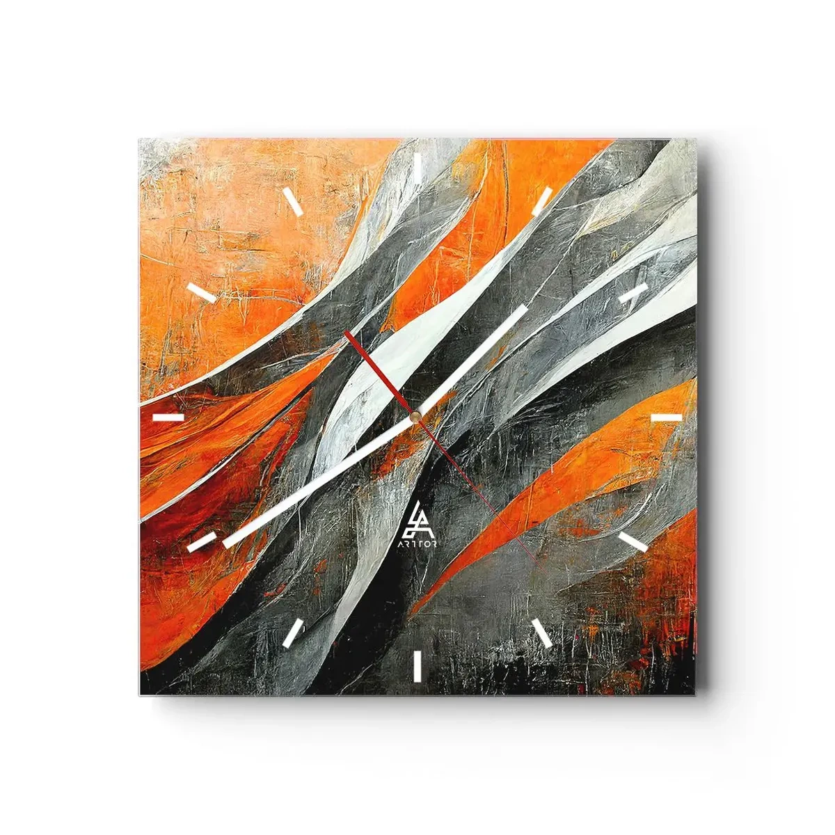 Nástěnné hodiny - Žár a chlad - 30x30 cm