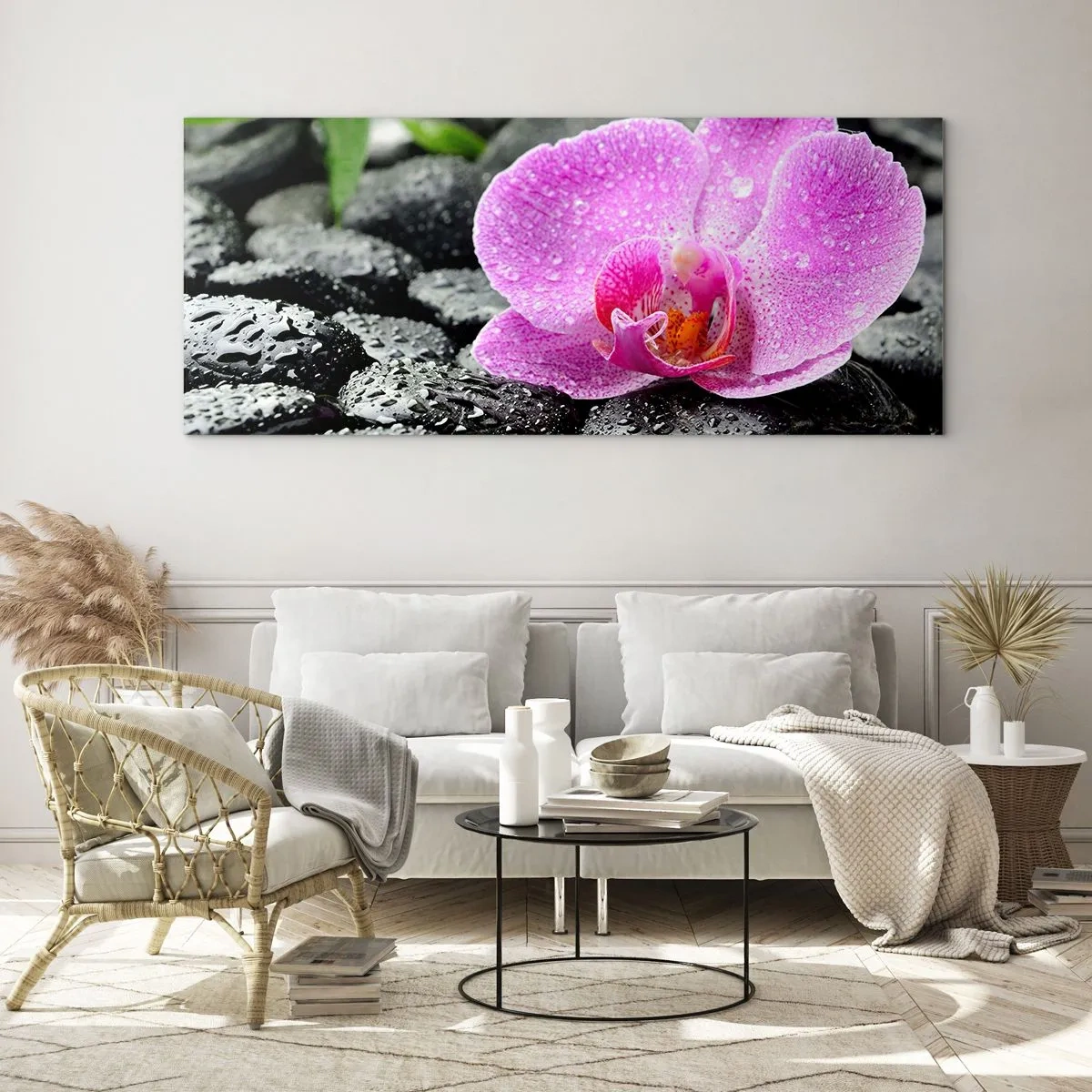 Obraz na skle - Jako otevřené srdce - 160x50 cm