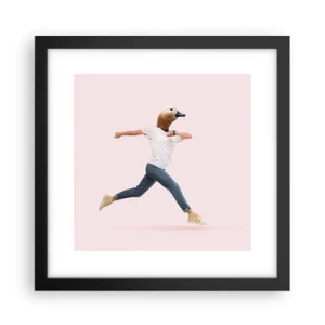 Plakát v černém rámu - Špetka absurdity - 30x30 cm