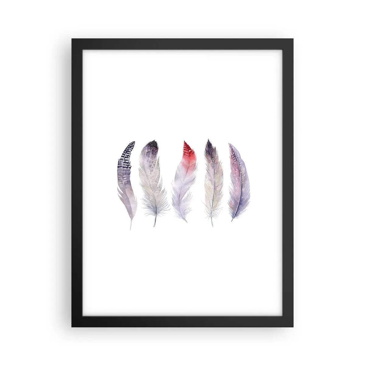 Plakát v černém rámu - Jemné jako různobarevná mlha - 30x40 cm