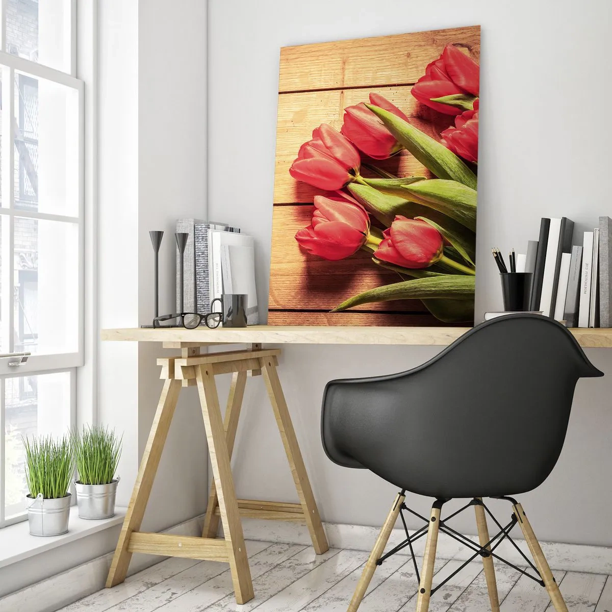 Obraz na skle - Jarní vyznání - 50x70 cm
