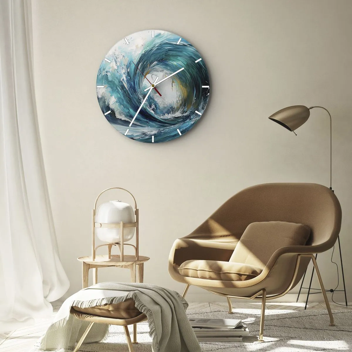 Nástěnné hodiny - Mořský portál - 30x30 cm