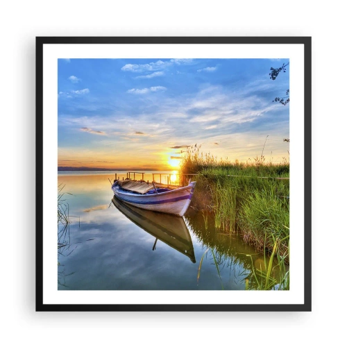 Plakát v černém rámu - Zátoka splněných snů - 60x60 cm