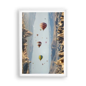 Plakát v bílém rámu - Zde je možné vše - 70x100 cm