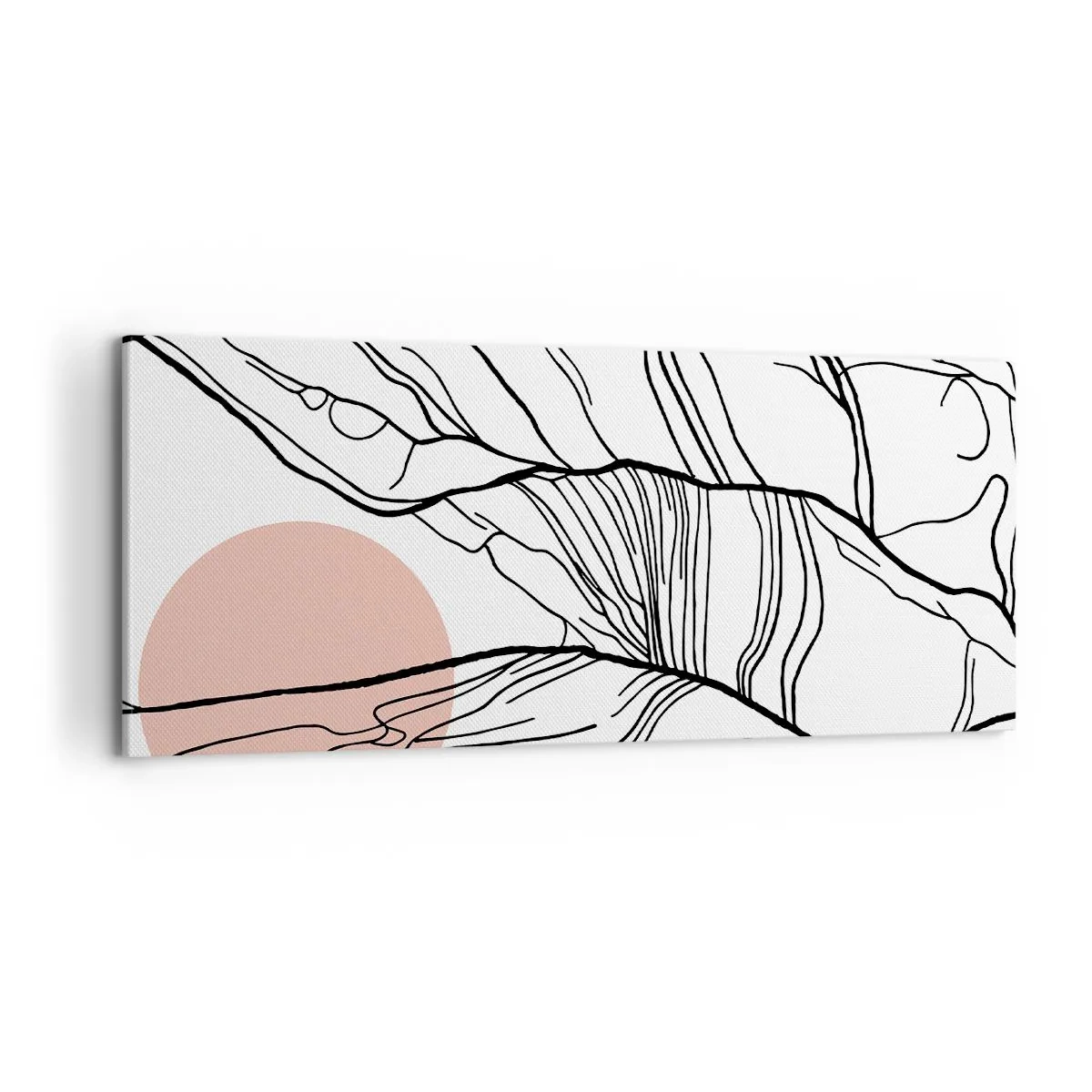 Obraz na plátně - V síti větviček - 100x40 cm