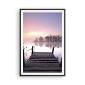 Plakát v černém rámu - Z liliové mlhy… - 61x91 cm