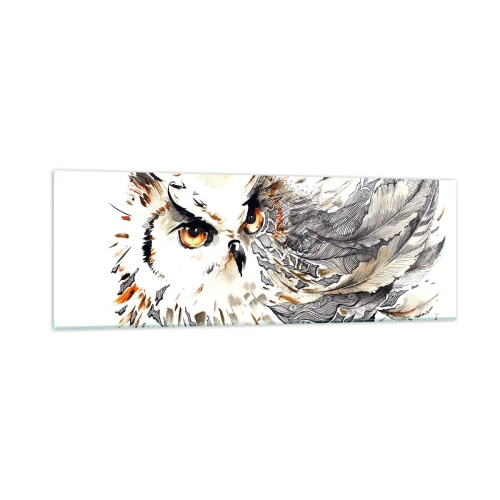 Obraz na skle - Přišla ze světa kouzel - 90x30 cm