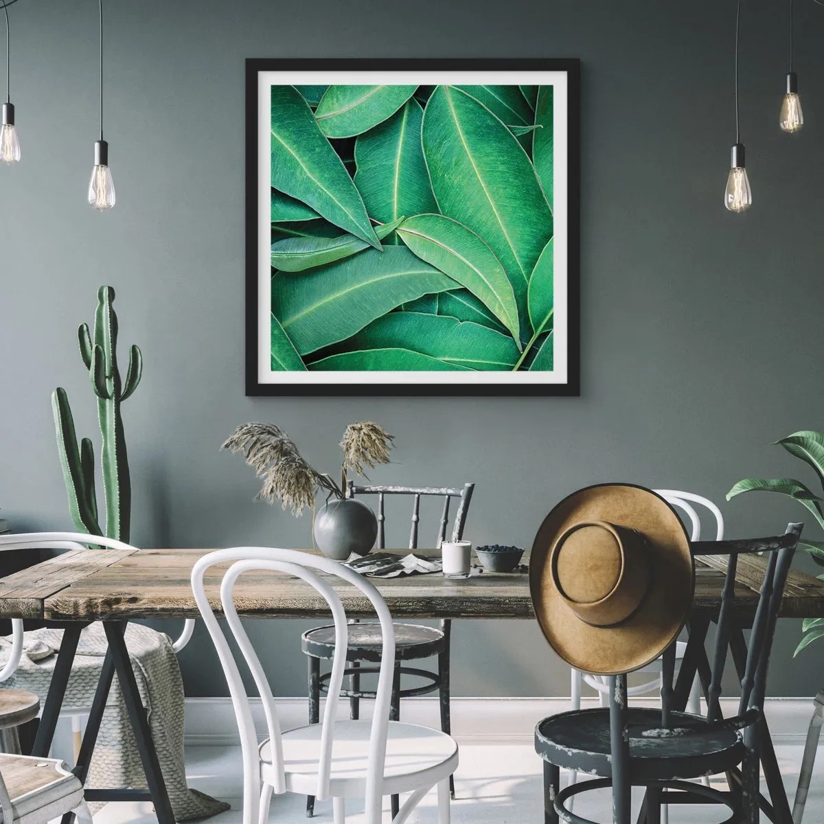 Plakát v černém rámu - Šťavnaté a svěží - 60x60 cm