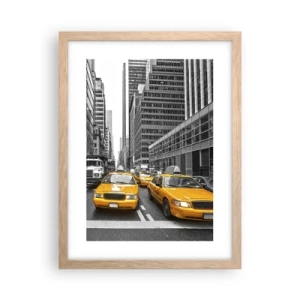 Plakát v rámu světlý dub - To my barvíme město - 30x40 cm