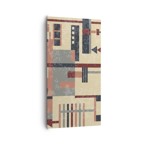 Obraz na plátně - Vodorovná a svislá kombinace - 65x120 cm