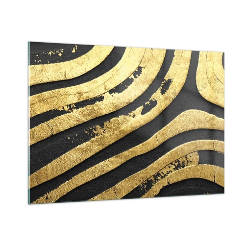 Obraz na skle - Vše plyne - 100x70 cm