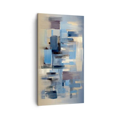 Obraz na plátně - Modrá konstrukce - 45x80 cm