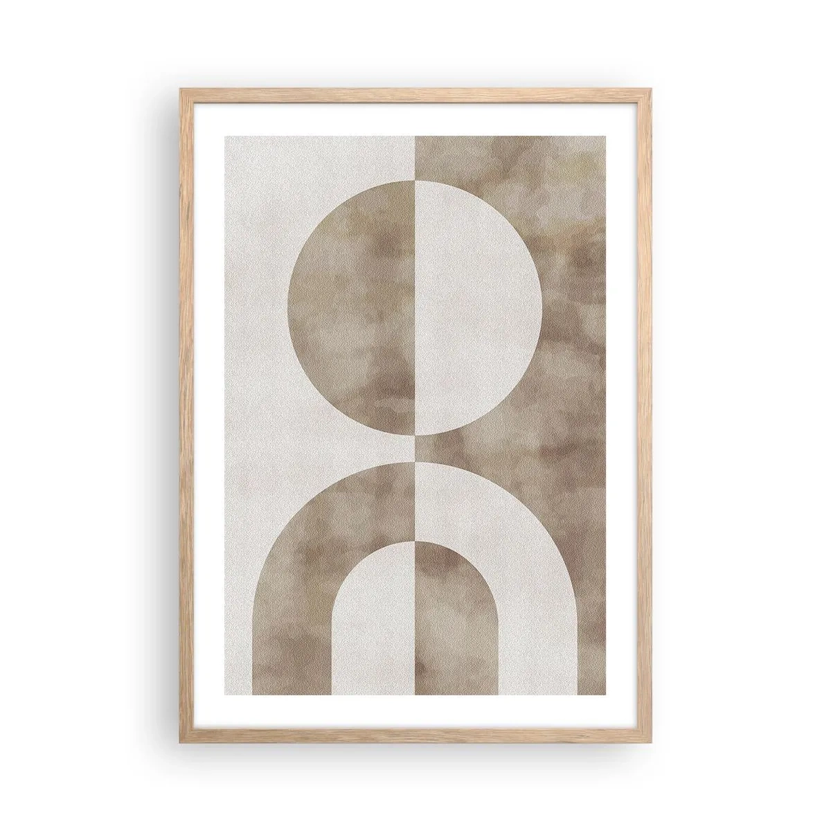 Plakát v rámu světlý dub - Podobnosti a rozdíly - 50x70 cm