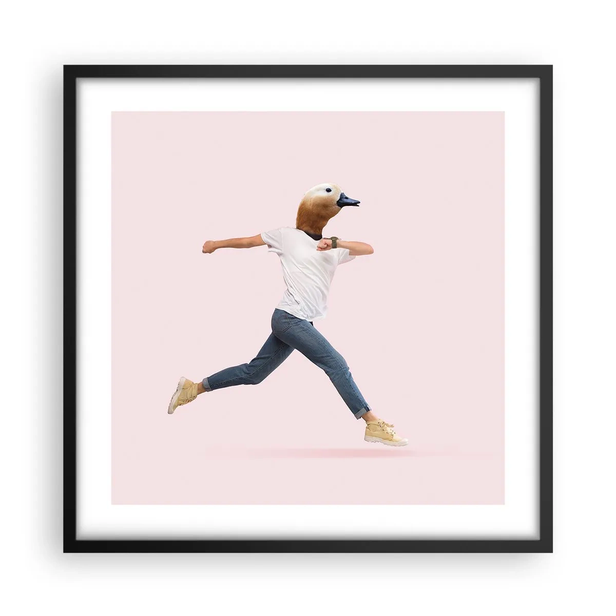 Plakát v černém rámu - Špetka absurdity - 50x50 cm