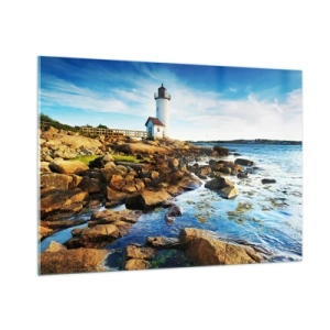 Obraz na skle - Vraťte se šťastně, čekám - 100x70 cm