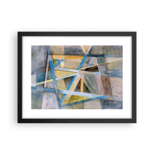 Plakát v černém rámu - Přímo nebo diagonálně? - 40x30 cm