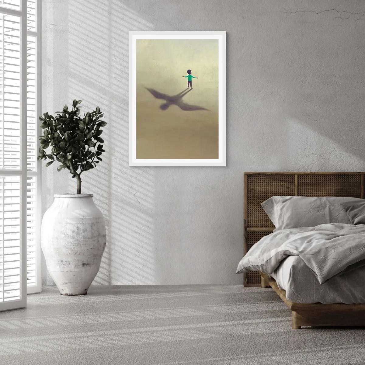 Plakát v bílém rámu - Hrdina budoucnosti - 70x100 cm