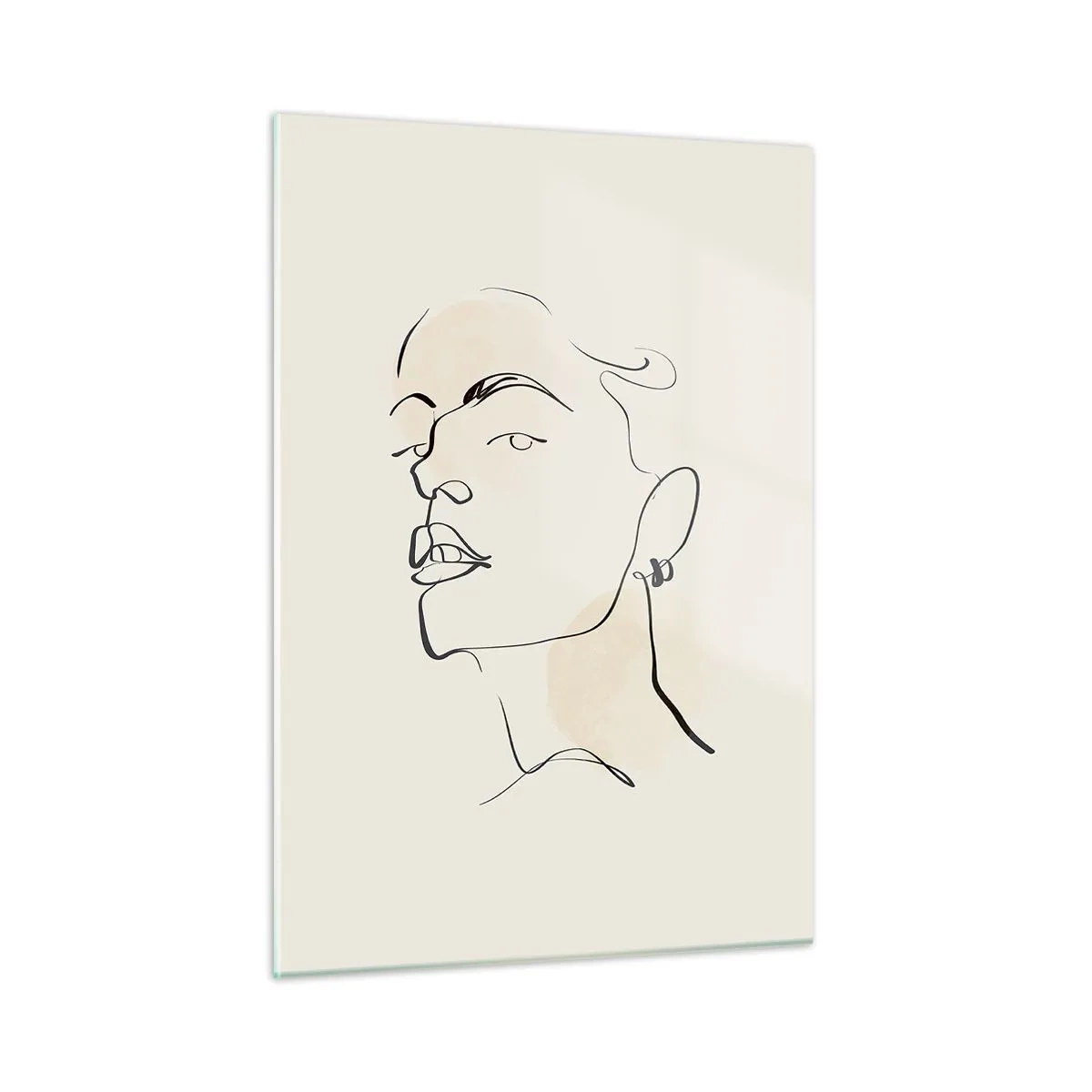 Obraz na skle - Hrdý pohled - 50x70 cm