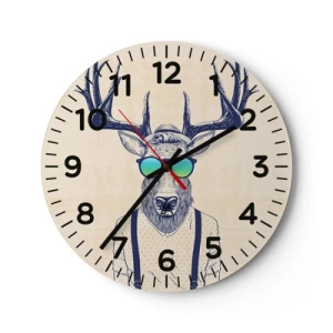 Nástěnné hodiny - A koho jsi čekal? - 40x40 cm