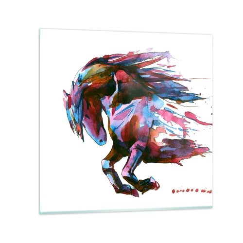 Obraz na skle - U vytržení - 60x60 cm