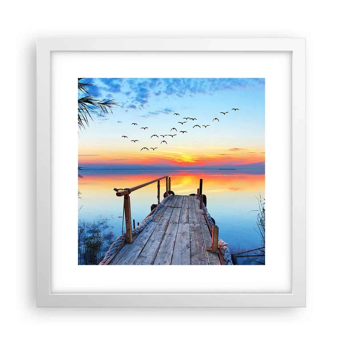 Plakát v bílém rámu - Je čas vrátit se… - 30x30 cm