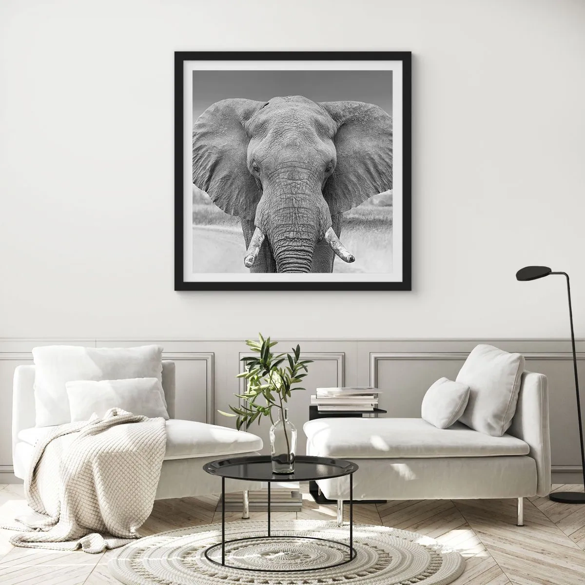 Plakát v černém rámu - Vítejte v mém světě - 60x60 cm