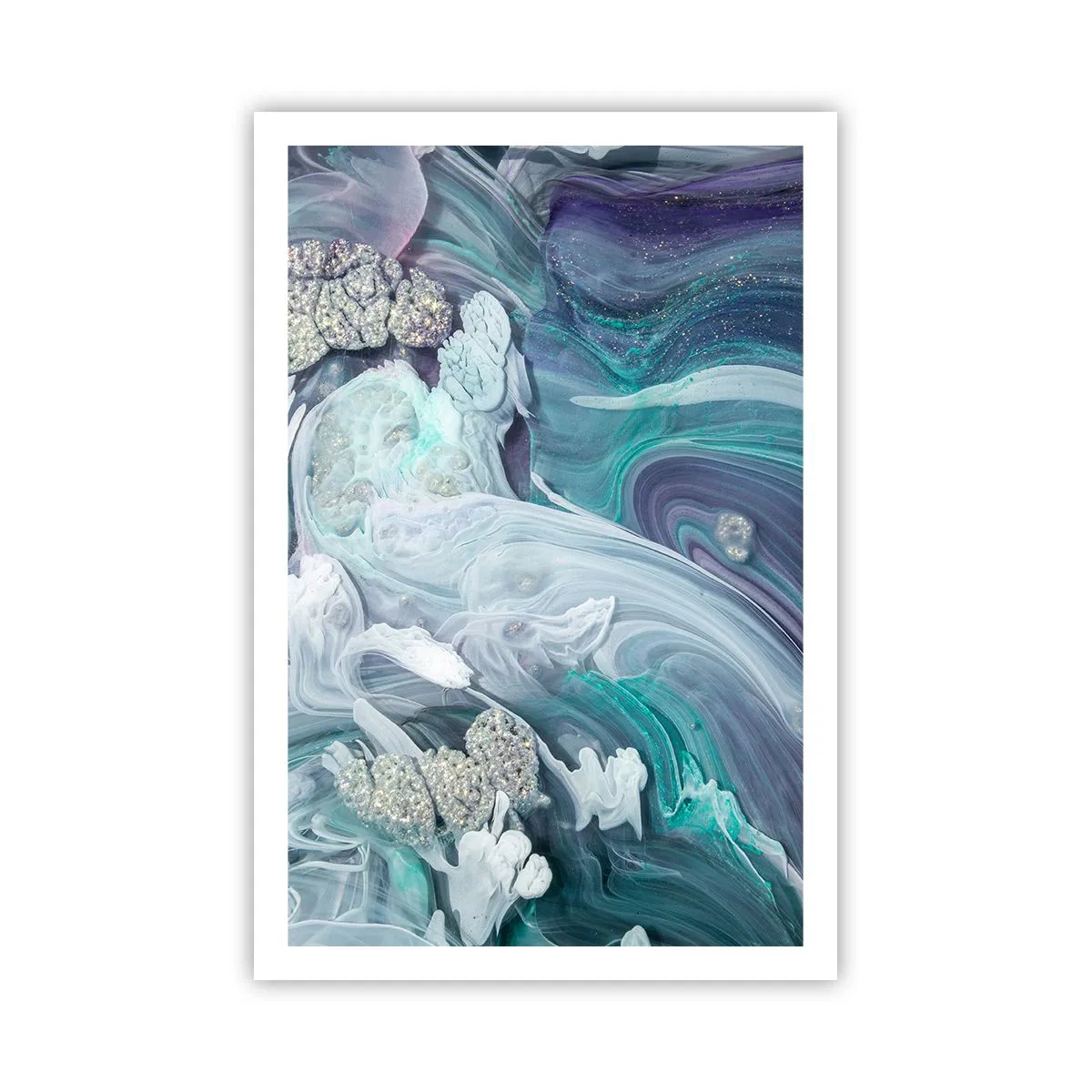 Plakát - Proudy modré - 61x91 cm