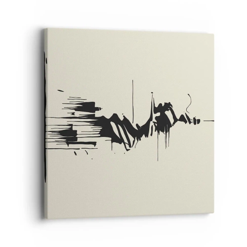 Obraz na plátně - Spěšná abstrakce - 40x40 cm