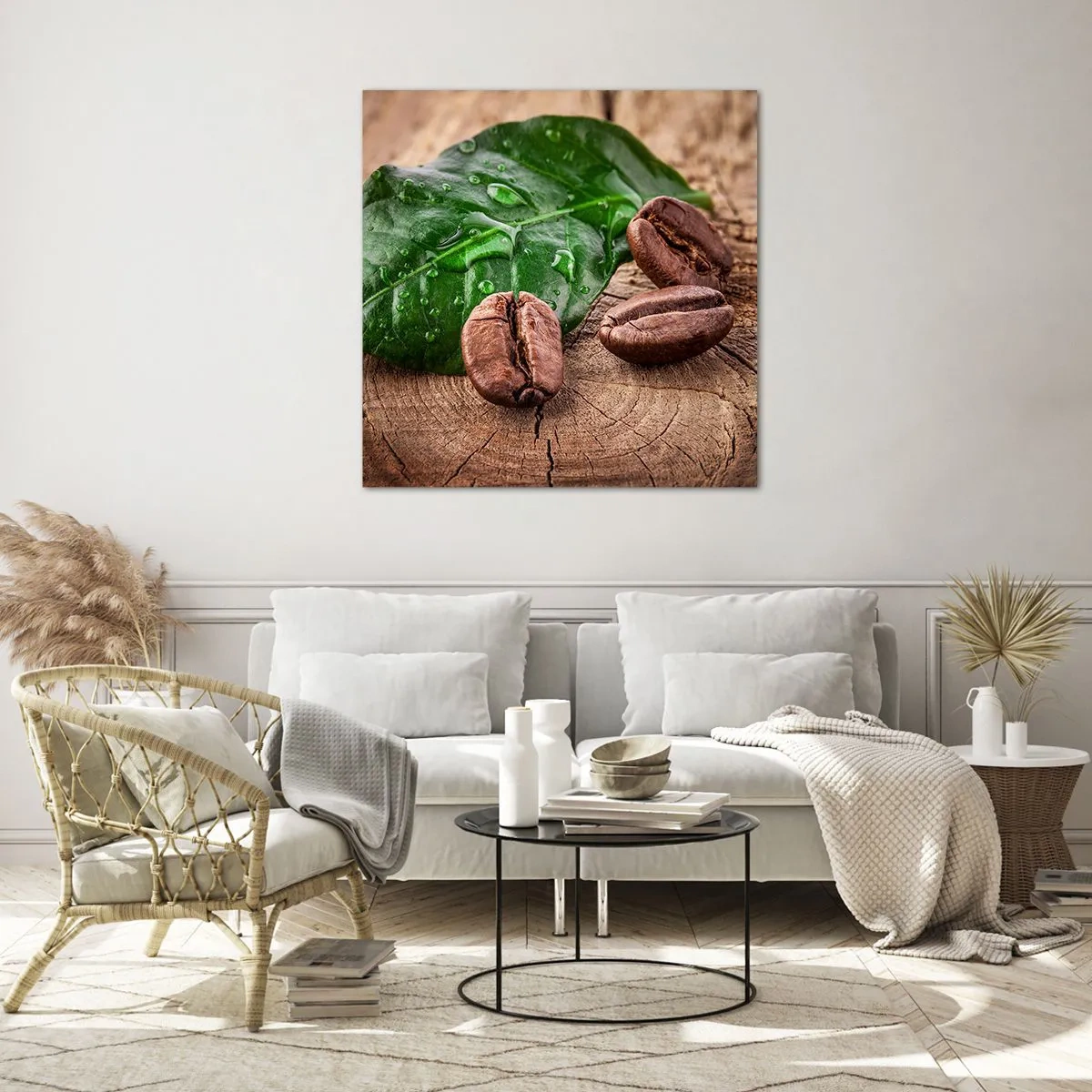 Obraz na skle - Nejskutečnější a černá - 70x70 cm