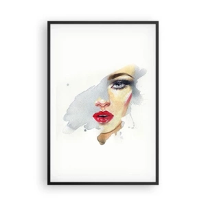 Plakát v černém rámu - Odraz v kapce vody - 61x91 cm