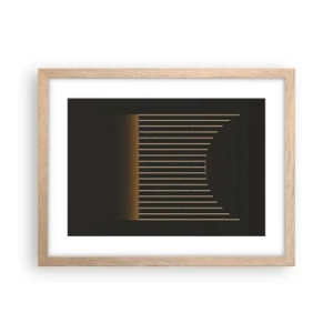 Plakát v rámu světlý dub - Prozkoumat temnotu - 40x30 cm