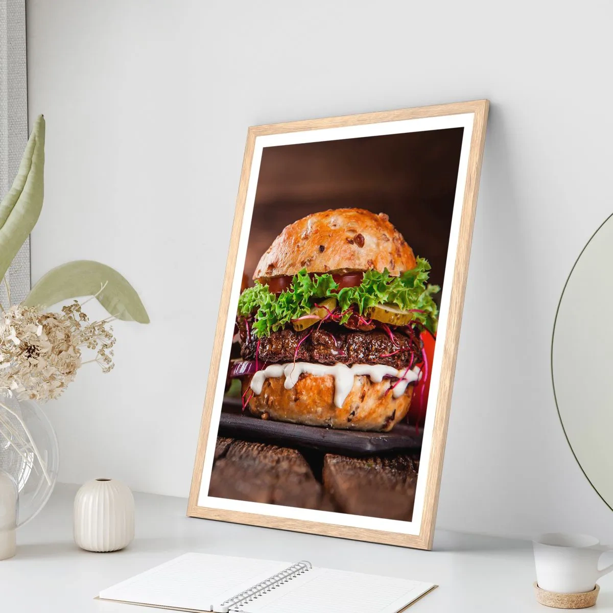 Plakát v rámu světlý dub - American dream - 30x40 cm