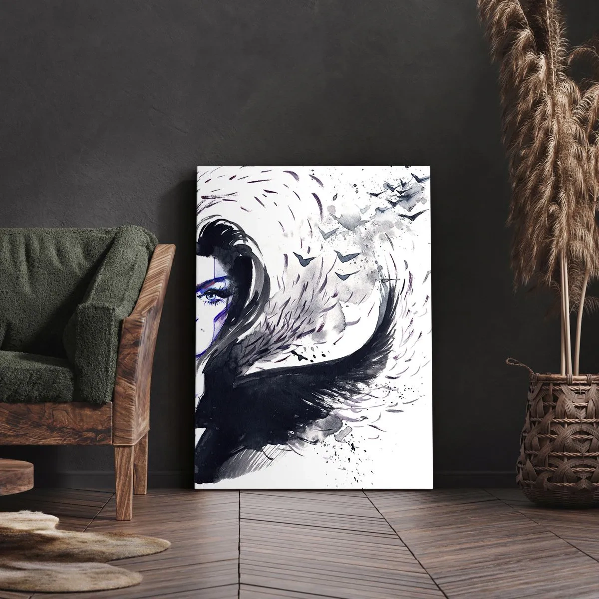 Obraz na plátně - Démonická a krásná - 50x70 cm