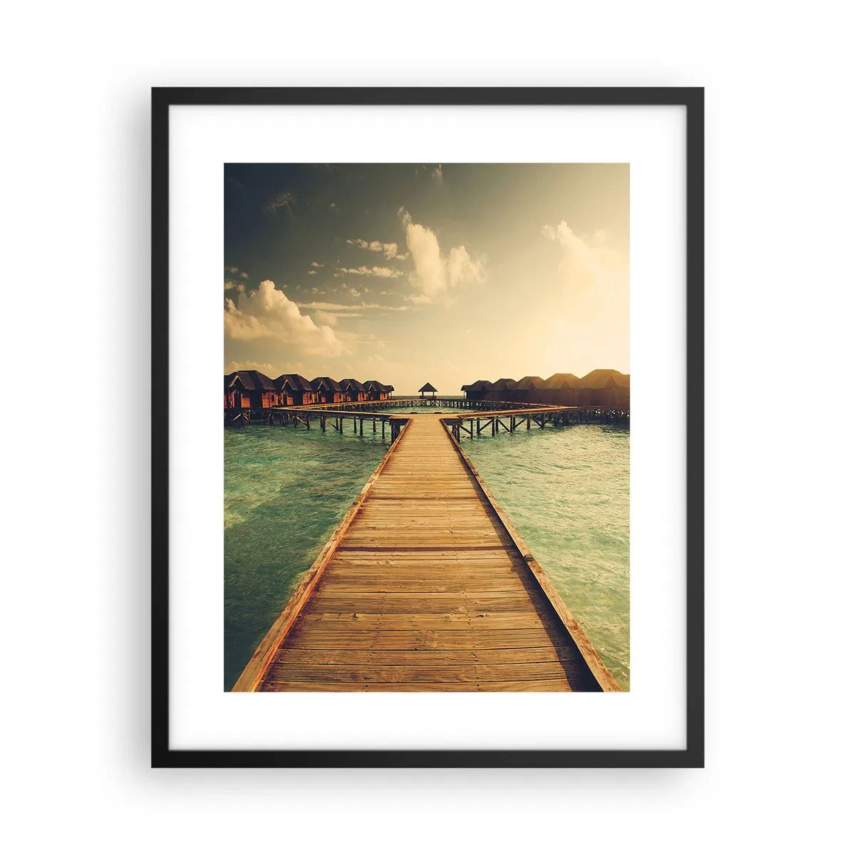 Plakát v černém rámu - Vřelé pozvání - 40x50 cm