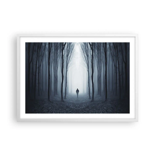 Plakát v bílém rámu - A všechno jednoduché a jasné - 70x50 cm