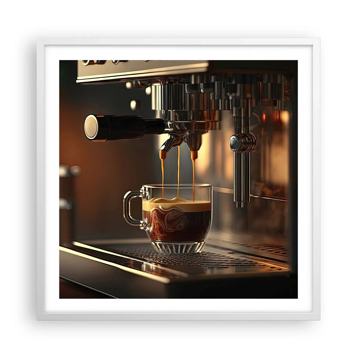 Plakát v bílém rámu - Smyslná směs - 60x60 cm