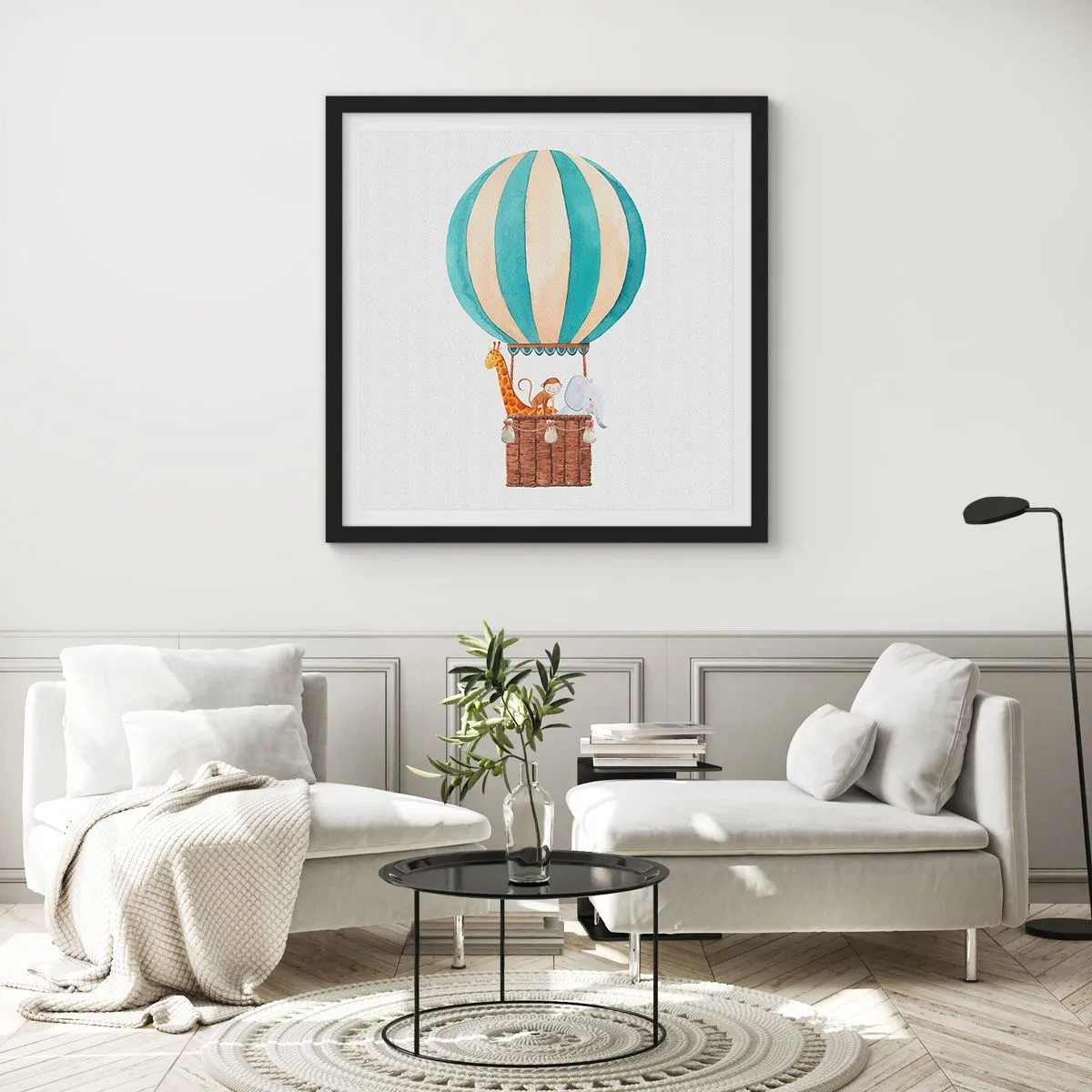 Plakát v černém rámu - Fantastický výlet - 40x40 cm