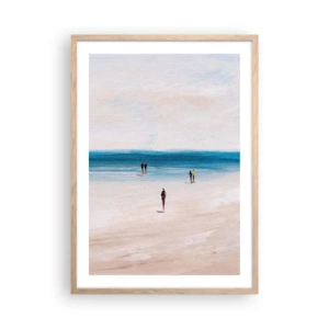 Plakát v rámu světlý dub - Přirozená potřeba - 50x70 cm