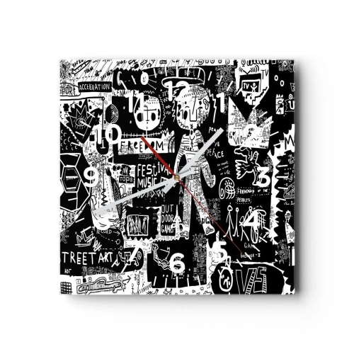 Nástěnné hodiny - Práva a radosti duševního mládí - 30x30 cm