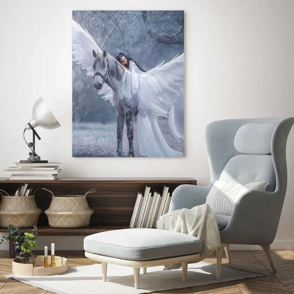 Obraz na skle - Nadšený okamžik - 70x100 cm