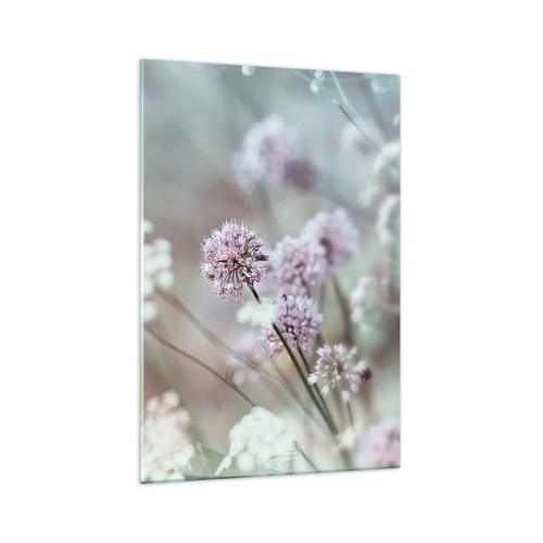 Obraz na skle - Sladké filigrány bylinek - 70x100 cm