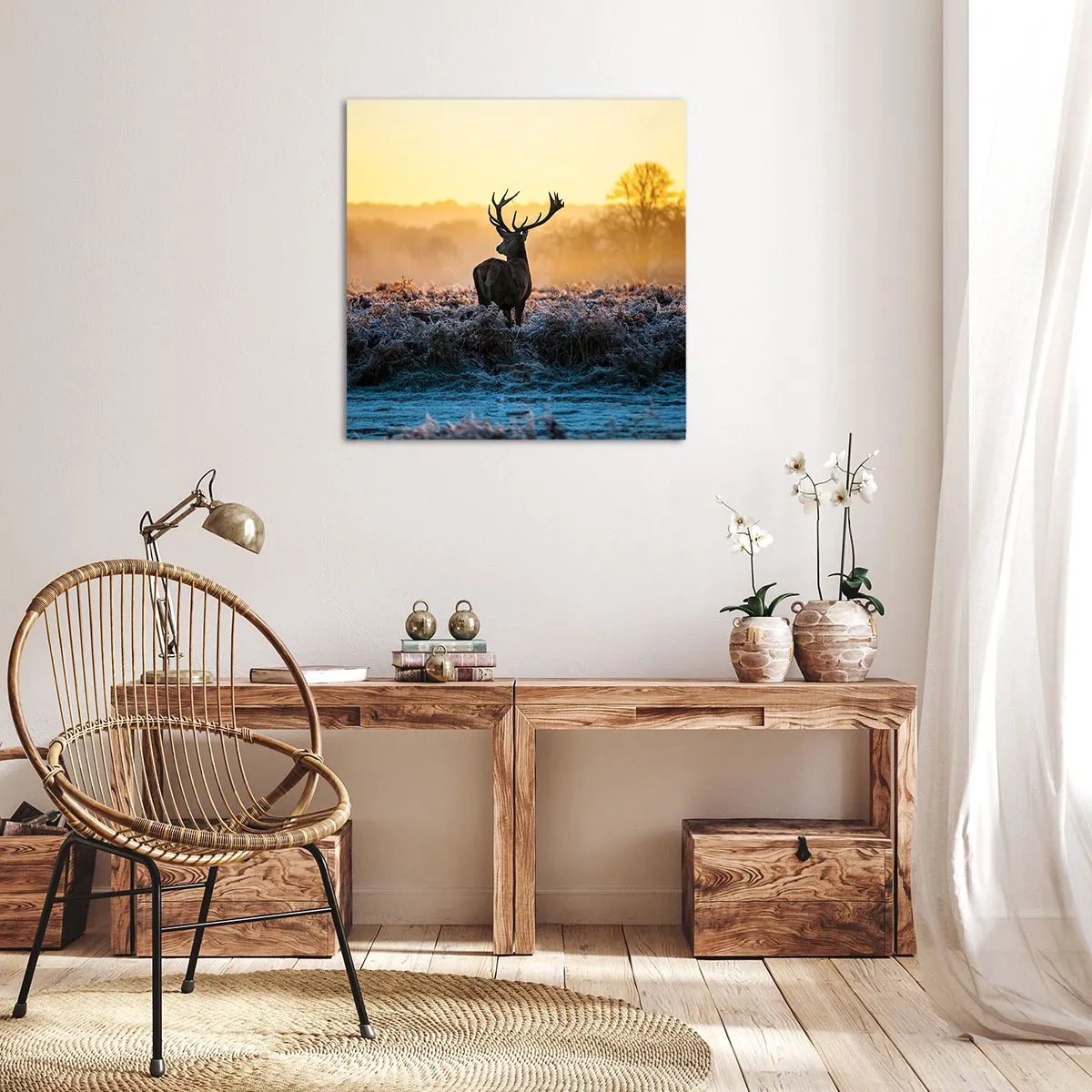 Obraz na plátně - Korunován na svém panství - 60x60 cm