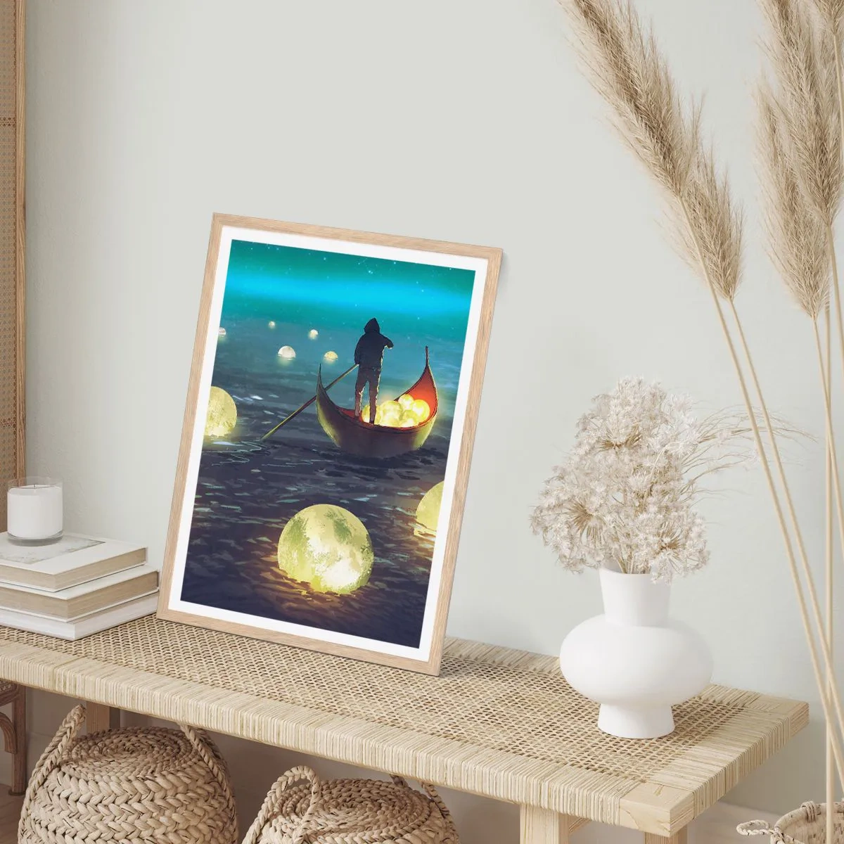 Plakát v rámu světlý dub - Věci, o nichž se filozofům nezdá - 50x70 cm