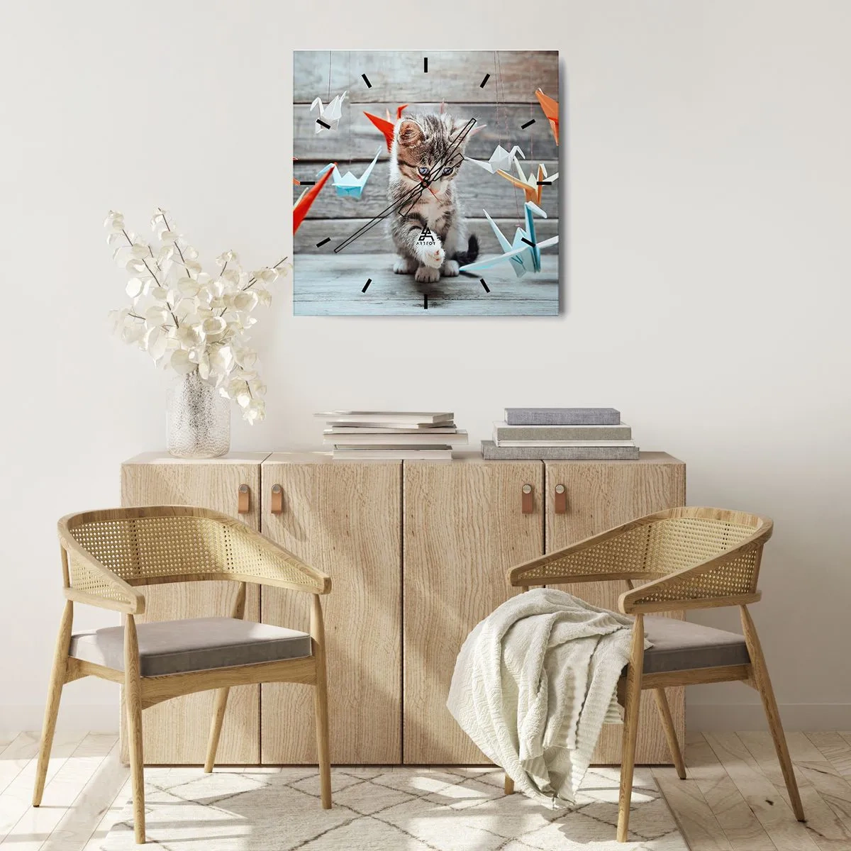 Nástěnné hodiny - První lekce - 40x40 cm