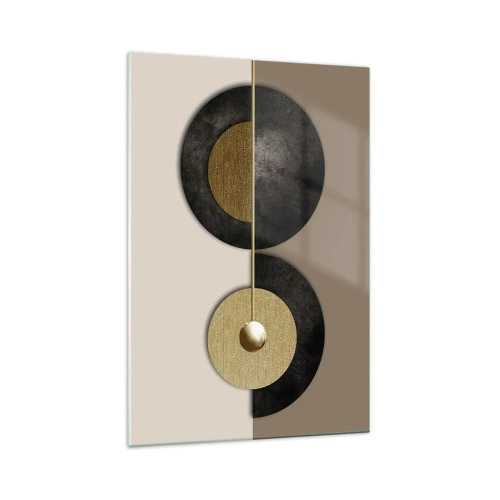 Obraz na skle - Variace kolem kruhu - 70x100 cm