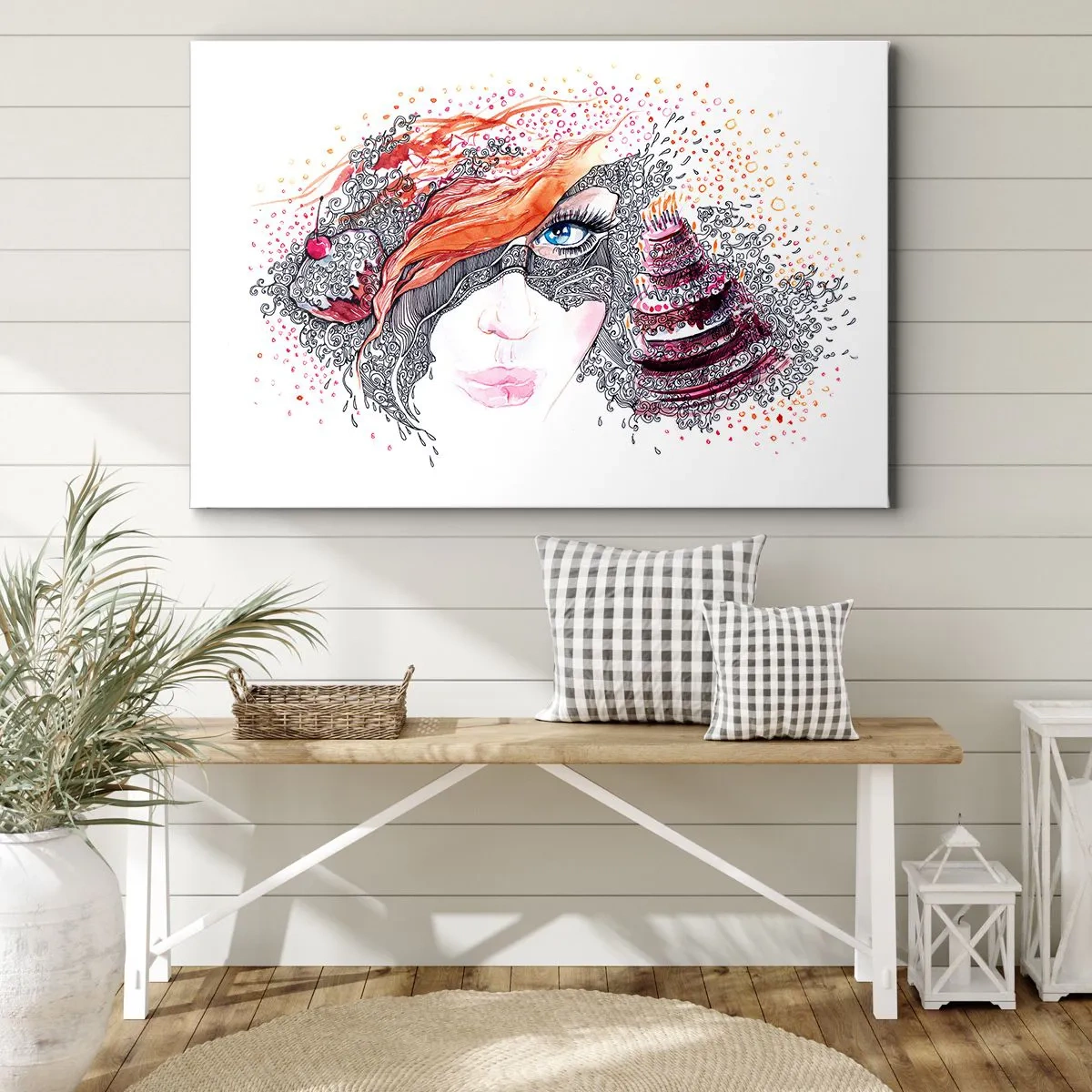 Obraz na plátně - S ní je každý den svátek - 100x70 cm