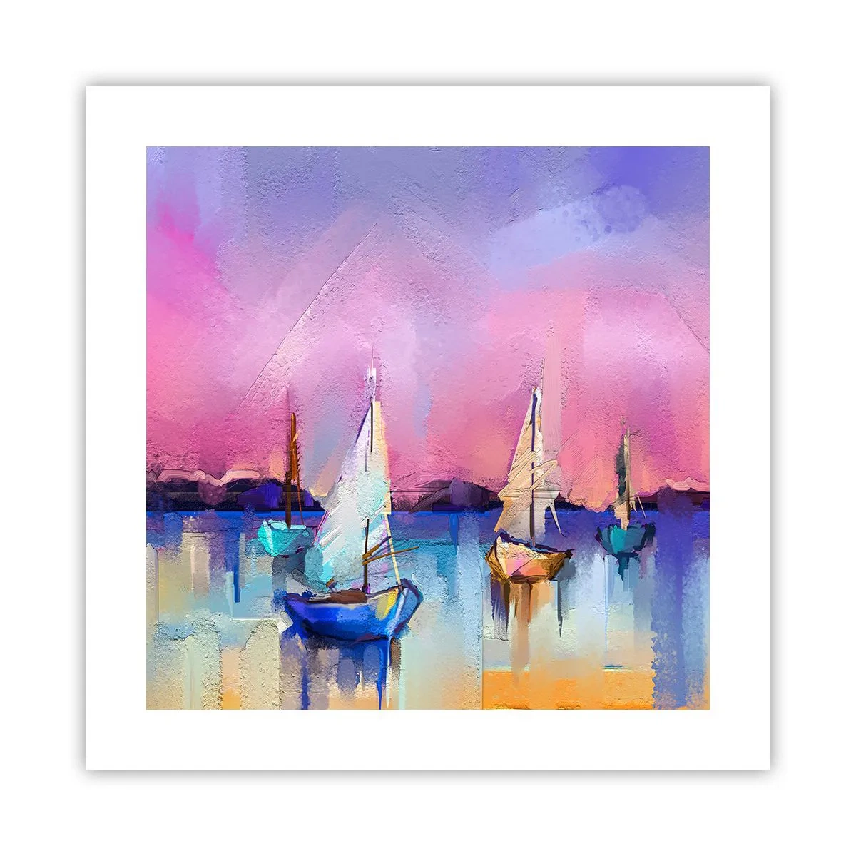 Plakát - Směr: široké vody - 40x40 cm