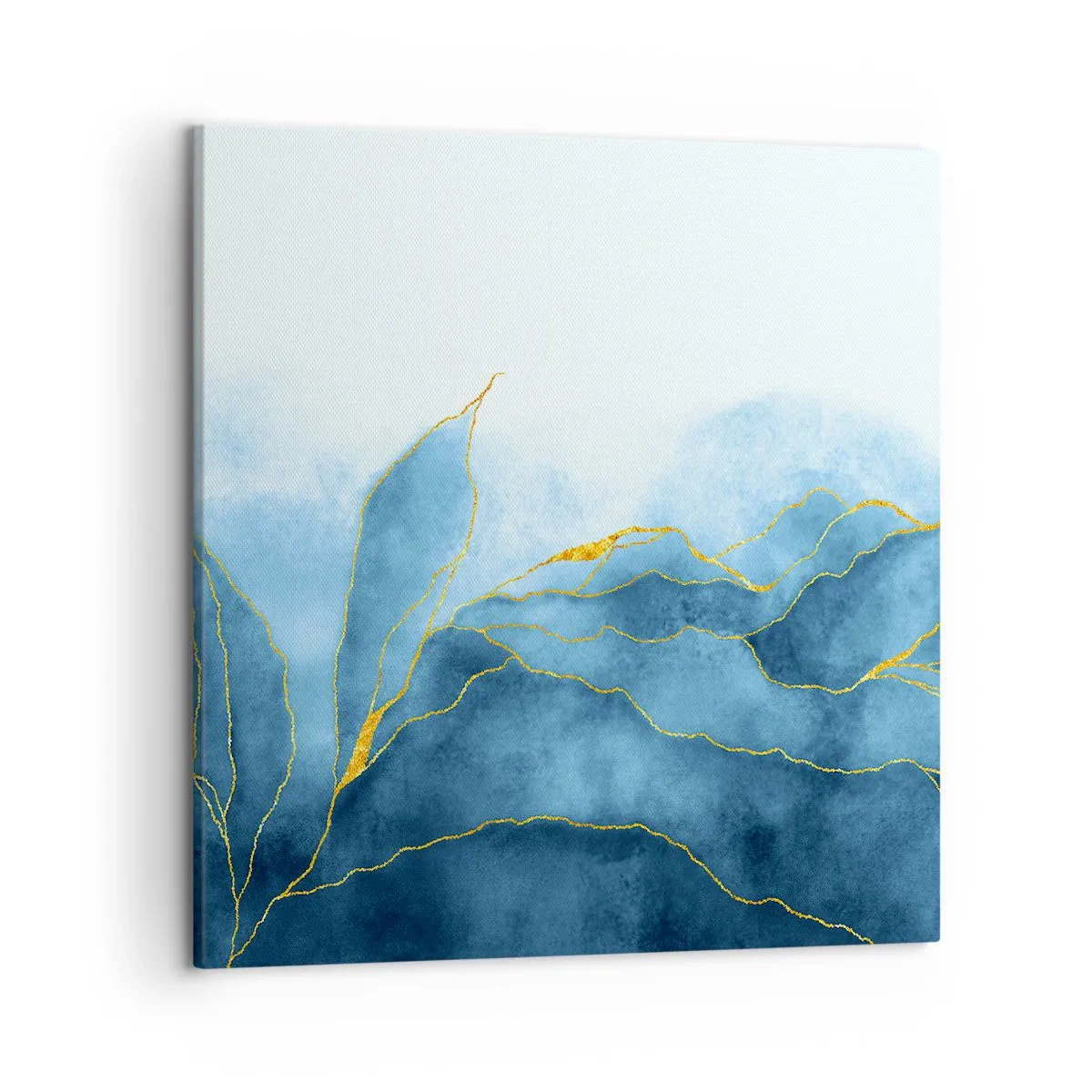 Obraz na plátně - Blankyt ve zlatě - 50x50 cm