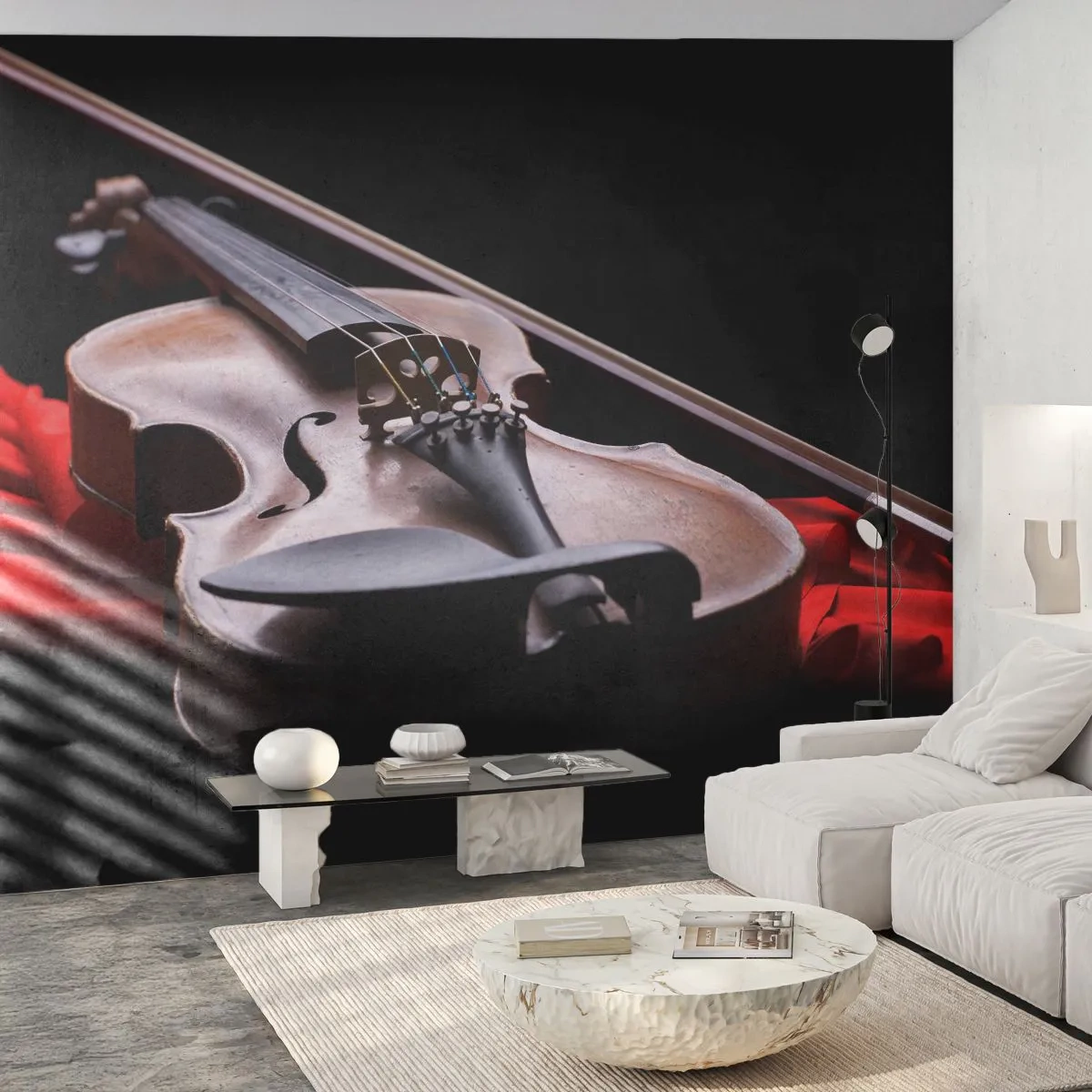 Fototapeta Premium Canvas - Hudba pocitů - Hudba, Housle, Hudební nástroj - 100x70 cm