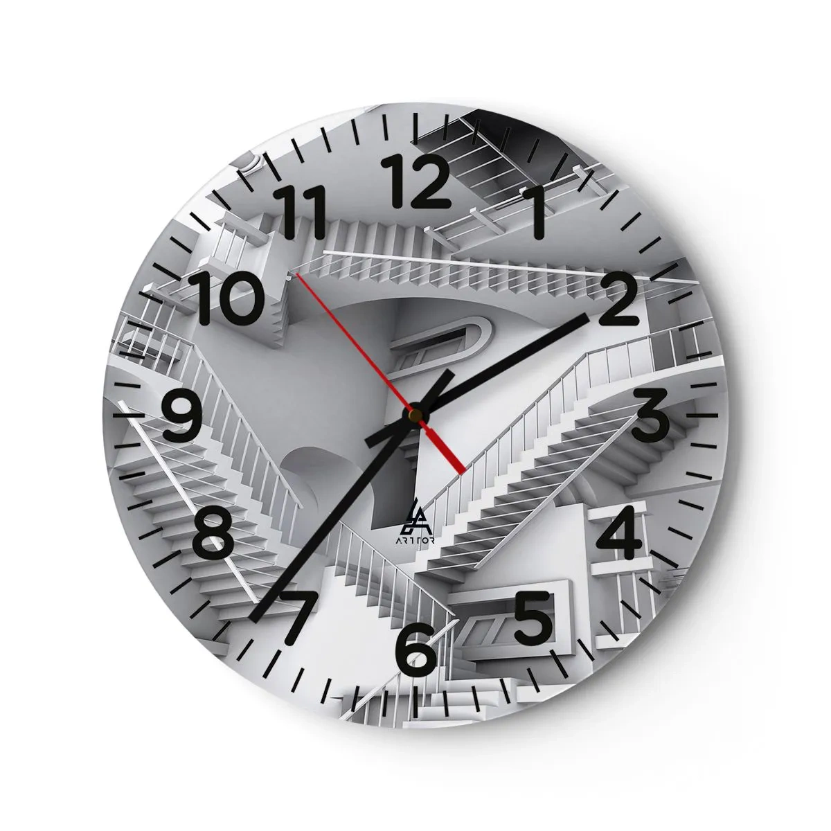 Nástěnné hodiny - Paradoxy prostoru - 40x40 cm